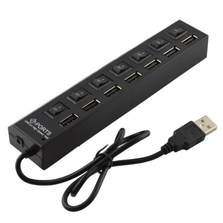 "MSPP74014 - CoreParts USB to 7 Ports USB 2.0 HUB - High-Performance Connectivity Solution"